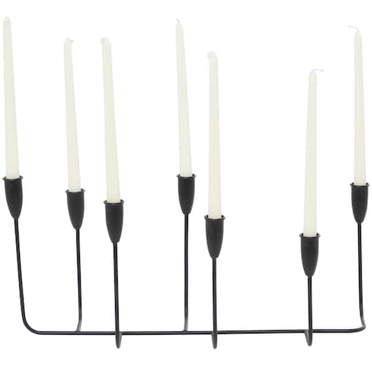 Michaels, CosmoLiving by Cosmopolitan Black Metal Tapered Candelabra – Category: Candle Holders